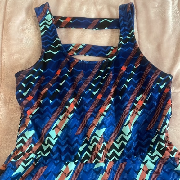 Aztec blue dress - Picture 2 of 4